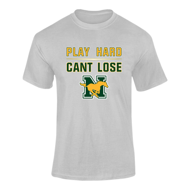 JW Nixon Mustangs Play Hard, Can't Lose Men's Premium SS T-Shirt