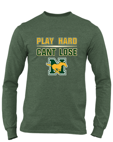 JW Nixon Mustangs Play Hard, Can't Lose Men's Premium LS T-Shirt