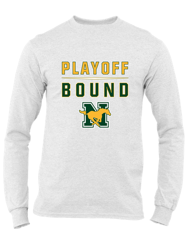 JW Nixon Mustangs Playoff Bound Men's LS T-Shirt