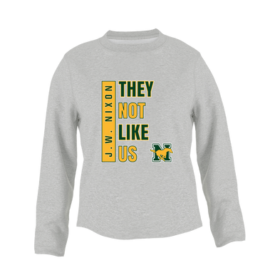 JW Nixon Mustangs They Not Like Us #1 Women's Sweatshirt