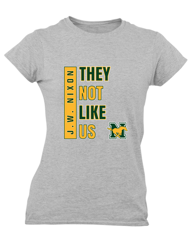 JW Nixon Mustangs They Not Like Us #1 Women's Premium SS T-Shirt