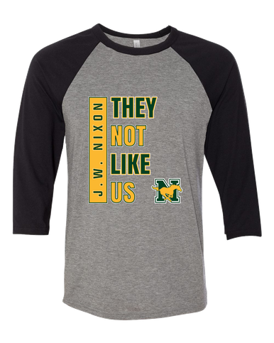 JW Nixon Mustangs They Not Like Us #1 Men's Baseball T-Shirt