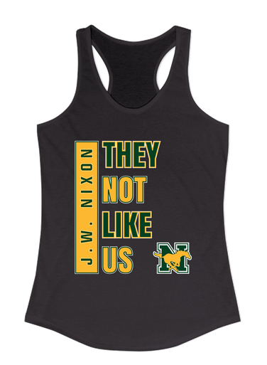 JW Nixon Mustangs They Not Like Us #1 Women's Tank Top