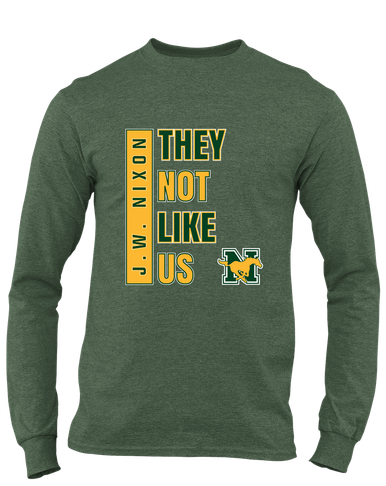 JW Nixon Mustangs They Not Like Us #1 Men's LS T-Shirt