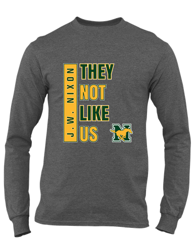 JW Nixon Mustangs They Not Like Us #1 Men's Premium LS T-Shirt