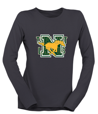 JW Nixon Mustangs They Not Like Us #2 Women's Premium LS T-Shirt