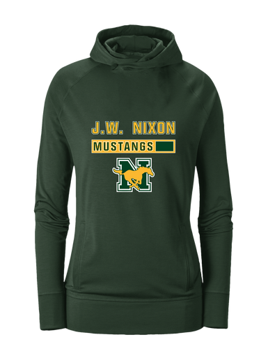 JW Nixon Mustangs Mascot #7 Women's Hoodie