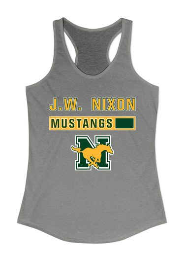 JW Nixon Mustangs Mascot #7 Women's Tank Top