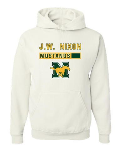 JW Nixon Mustangs Mascot #7 Men's Premium Hoodie
