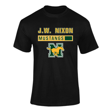 JW Nixon Mustangs Mascot #7 Men's SS T-Shirt