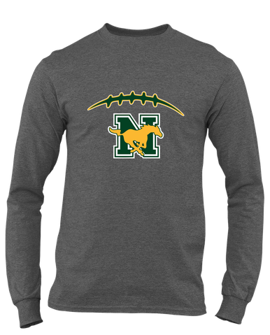 JW Nixon Mustangs Football #2 Men's LS T-Shirt