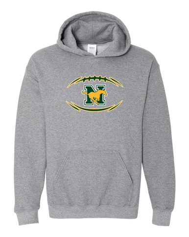 JW Nixon Mustangs Football #3 Men's Hoodie