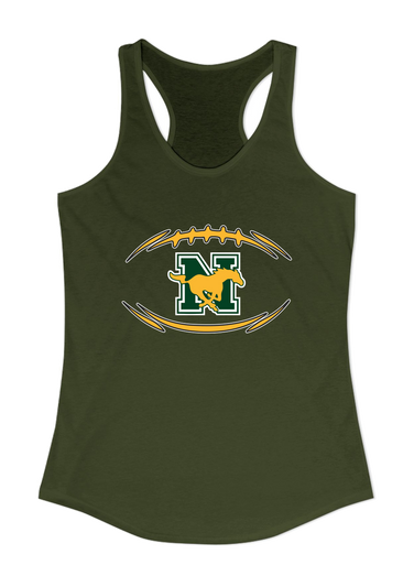 JW Nixon Mustangs Football #3 Women's Tank Top