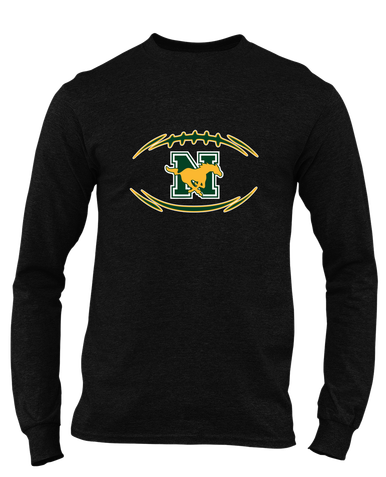JW Nixon Mustangs Football #3 Men's Premium LS T-Shirt