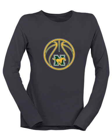 JW Nixon Mustangs Basketball #2 Women's LS T-Shirt
