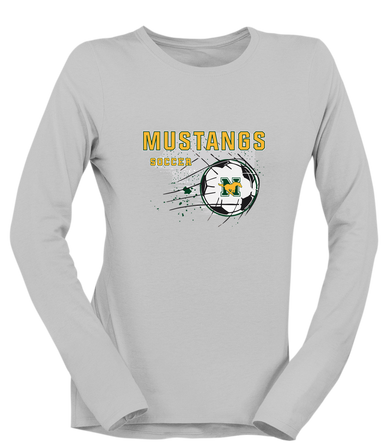JW Nixon Mustangs Soccer #2 Women's LS T-Shirt