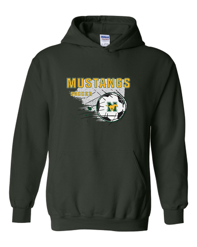 JW Nixon Mustangs Soccer #2 Men's Hoodie