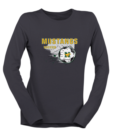 JW Nixon Mustangs Soccer #2 Women's Premium LS T-Shirt