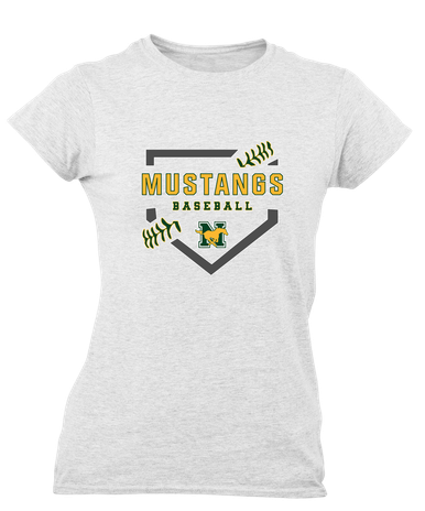 JW Nixon Mustangs Baseball #2 Women's Premium SS T-Shirt