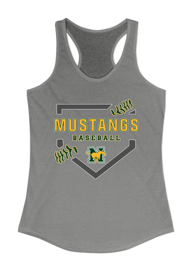 JW Nixon Mustangs Baseball #2 Women's Tank Top
