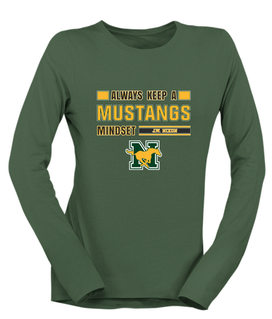 JW Nixon Mustangs Mindset Women's LS T-Shirt