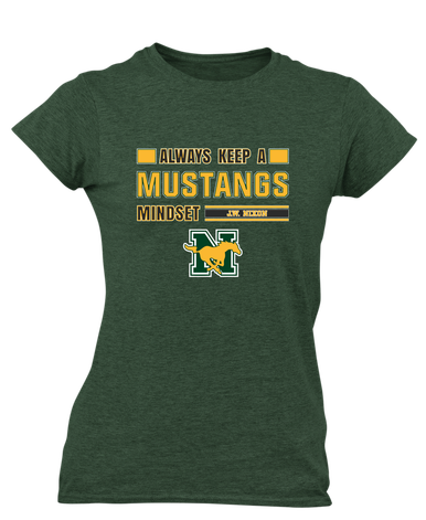 JW Nixon Mustangs Mindset Women's Premium SS T-Shirt