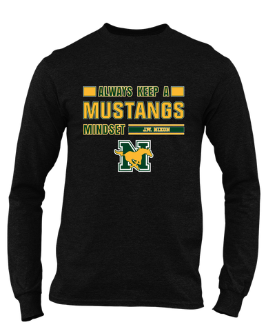 JW Nixon Mustangs Mindset Men's LS T-Shirt