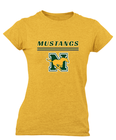 JW Nixon Mustangs Mascot #8 Women's SS T-Shirt