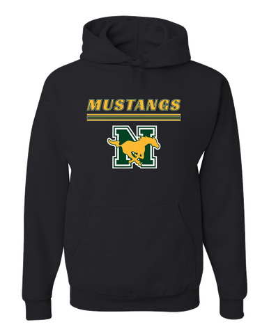 JW Nixon Mustangs Mascot #8 Men's Premium Hoodie