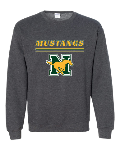 JW Nixon Mustangs Mascot #8 Men's Sweatshirt