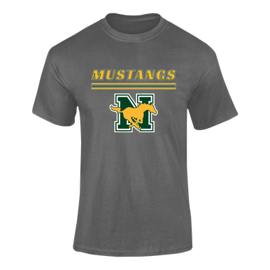JW Nixon Mustangs Mascot #8 Men's SS T-Shirt