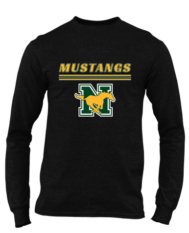 JW Nixon Mustangs Mascot #8 Men's Premium LS T-Shirt