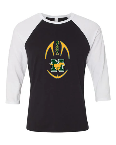 JW Nixon Mustangs Football #4 Men's Baseball T-Shirt