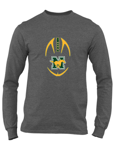 JW Nixon Mustangs Football #4 Men's Premium LS T-Shirt