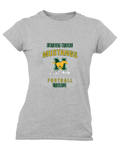 JW Nixon Mustangs Football #6 Women's SS T-Shirt