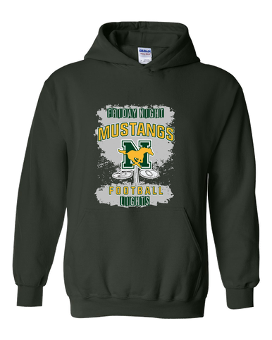 JW Nixon Mustangs Football #6 Men's Hoodie