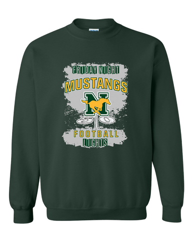 JW Nixon Mustangs Football #6 Men's Sweatshirt