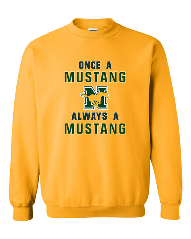 JW Nixon Mustangs Once A Men's Sweatshirt