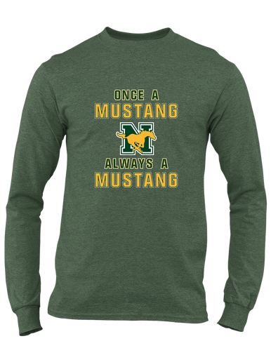 JW Nixon Mustangs Once A Men's Premium LS T-Shirt