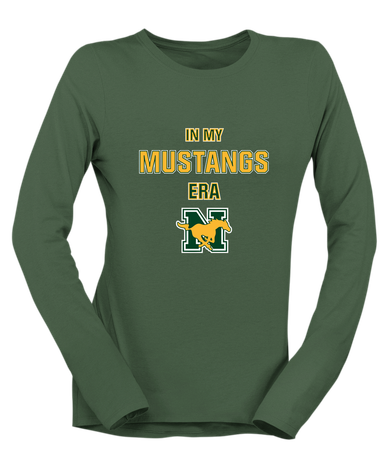 JW Nixon Mustangs Era #1 Women's LS T-Shirt