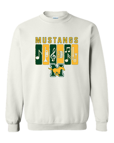 JW Nixon Mustangs Band # 2 Men's Sweatshirt