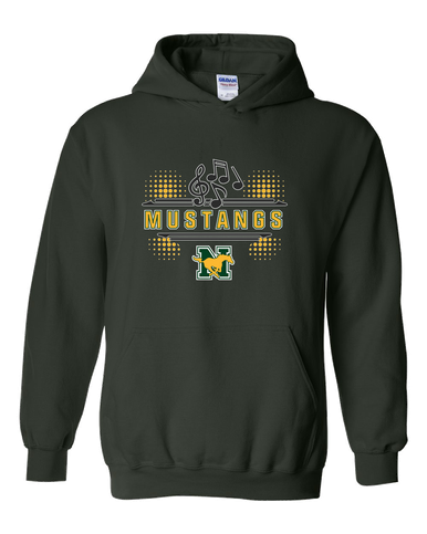 JW Nixon Mustangs Band # 3 Men's Hoodie