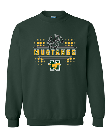 JW Nixon Mustangs Band # 3 Men's Sweatshirt