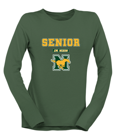 JW Nixon Mustangs Senior #2 Women's Premium LS T-Shirt
