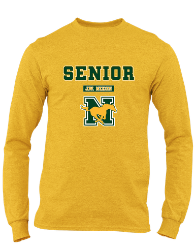 JW Nixon Mustangs Senior #2 Men's LS T-Shirt