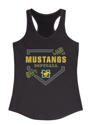 JW Nixon Mustangs Softball #2 Women's Tank Top