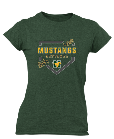 JW Nixon Mustangs Softball #2 Women's Premium SS T-Shirt