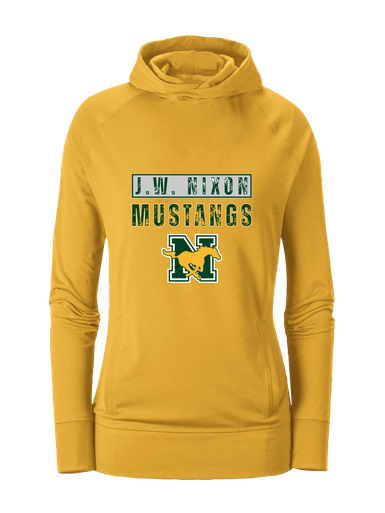 JW Nixon Mustangs Mascot #9 Women's Hoodie