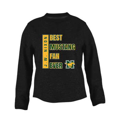 JW Nixon Mustangs Best Mustang Fan Women's Sweatshirt