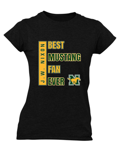 JW Nixon Mustangs Best Mustang Fan Women's SS T-Shirt